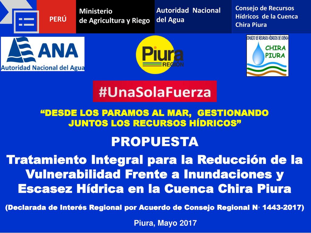 DESDE LOS PARAMOS AL MAR, GESTIONANDO JUNTOS LOS RECURSOS HÍDRICOS
