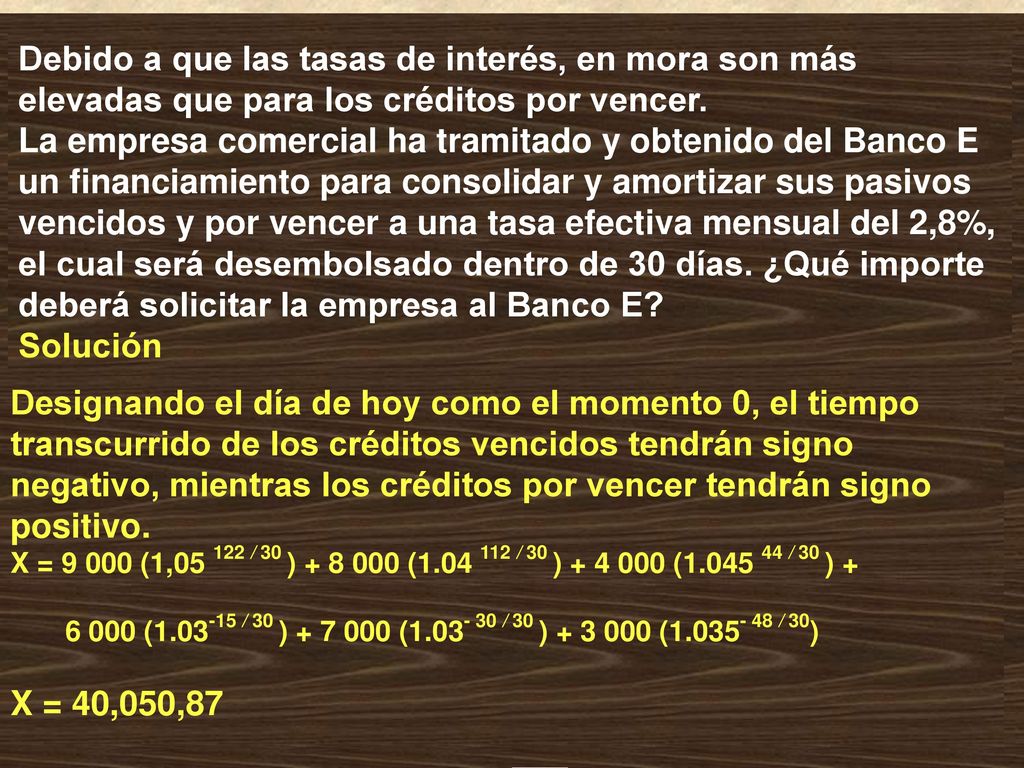 Debido a que las tasas de interés, en mora son más elevadas que para los créditos por vencer.