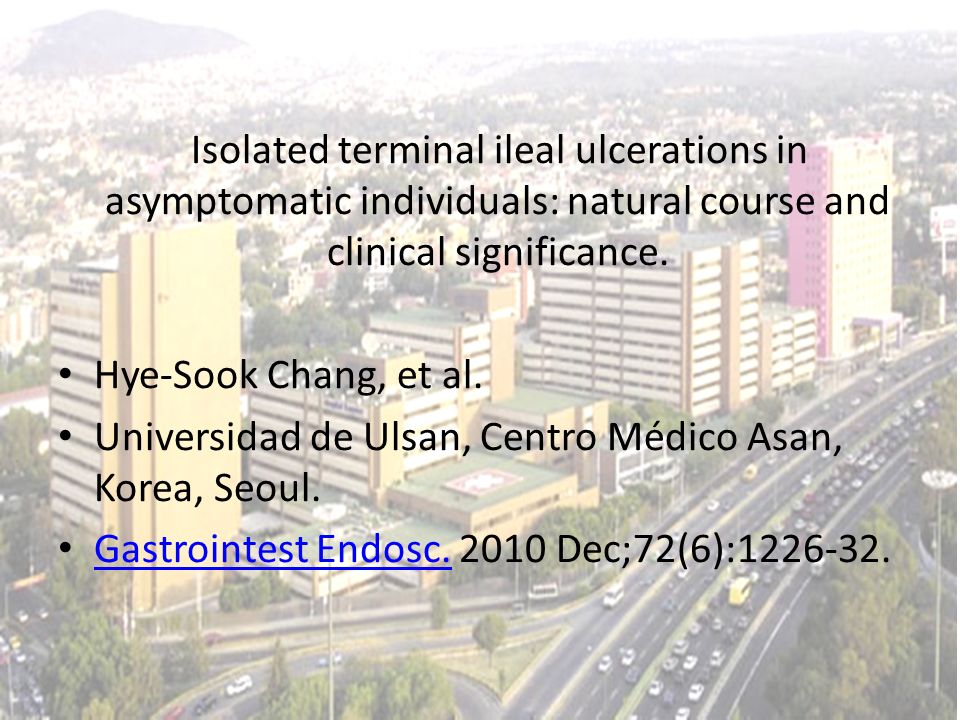 Isolated terminal ileal ulcerations in asymptomatic individuals: natural course and clinical significance.