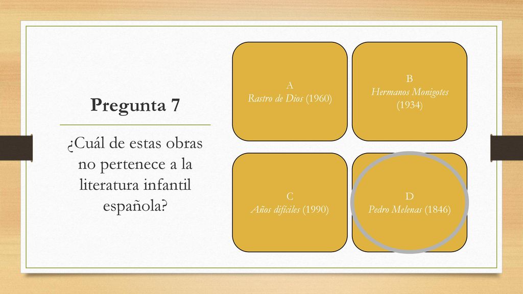 ¿Cuál de estas obras no pertenece a la literatura infantil española