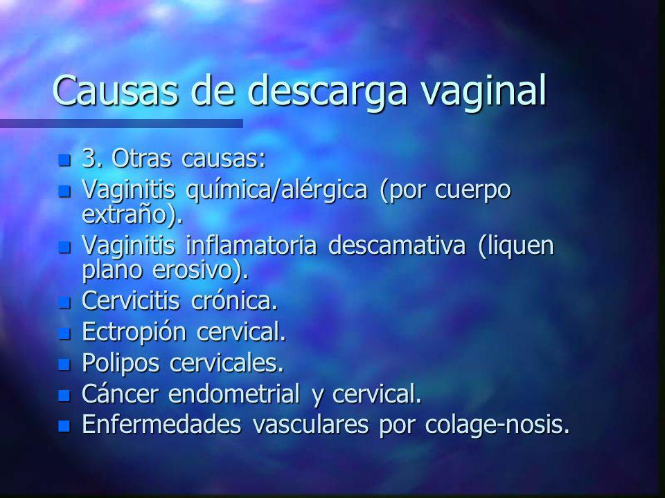 Causas de descarga vaginal