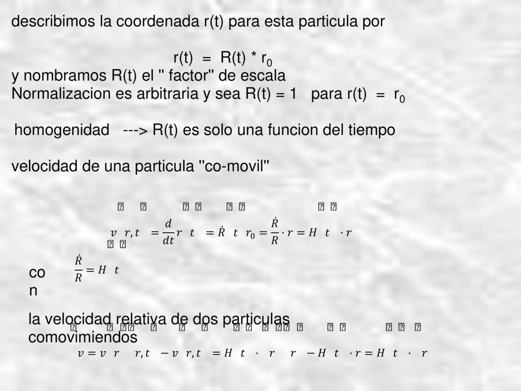 describimos la coordenada r(t) para esta particula por