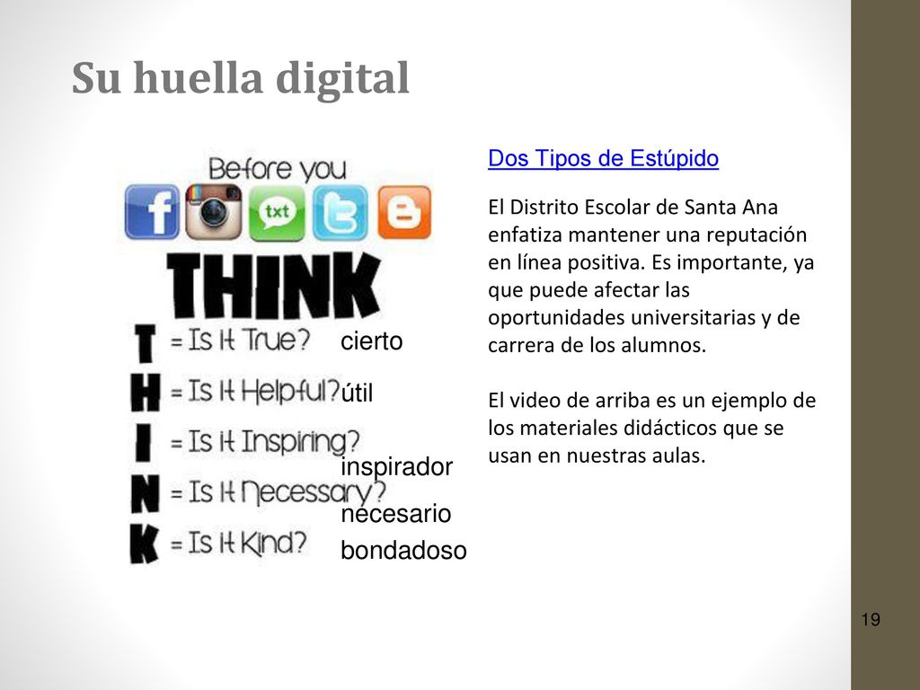 Su huella digital inspirador cierto útil Dos Tipos de Estúpido