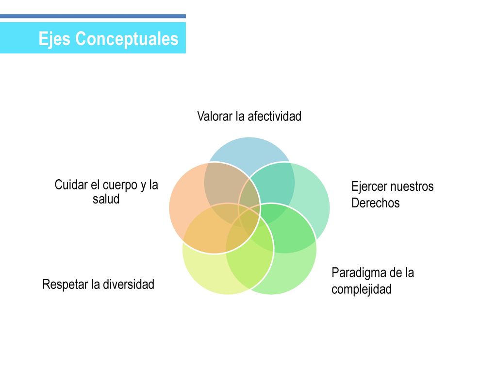 Ejes Conceptuales Valorar la afectividad Cuidar el cuerpo y la salud