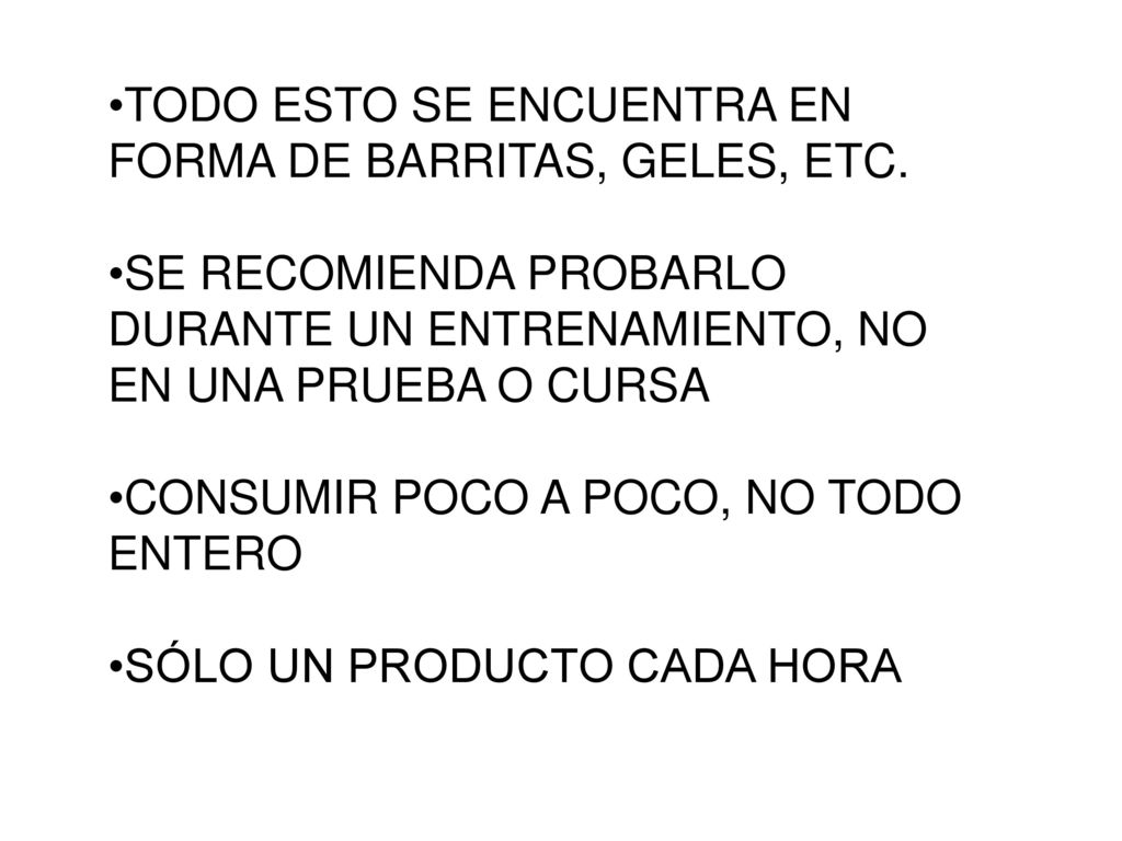 TODO ESTO SE ENCUENTRA EN FORMA DE BARRITAS, GELES, ETC.