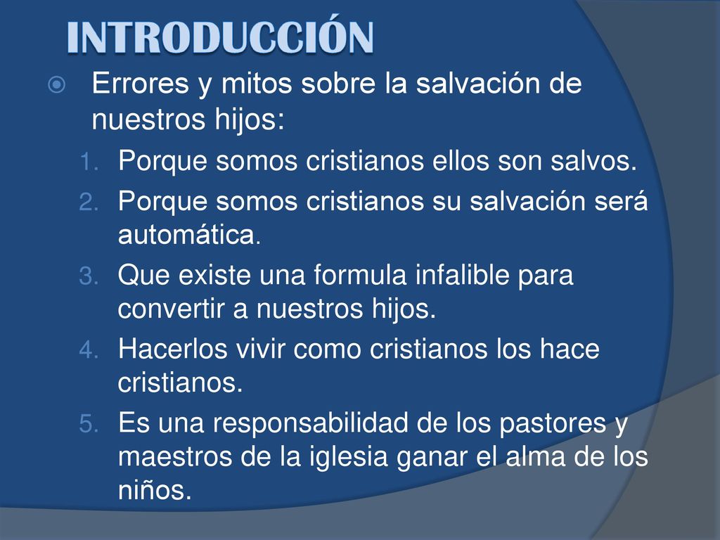 Errores y mitos sobre la salvación de nuestros hijos: