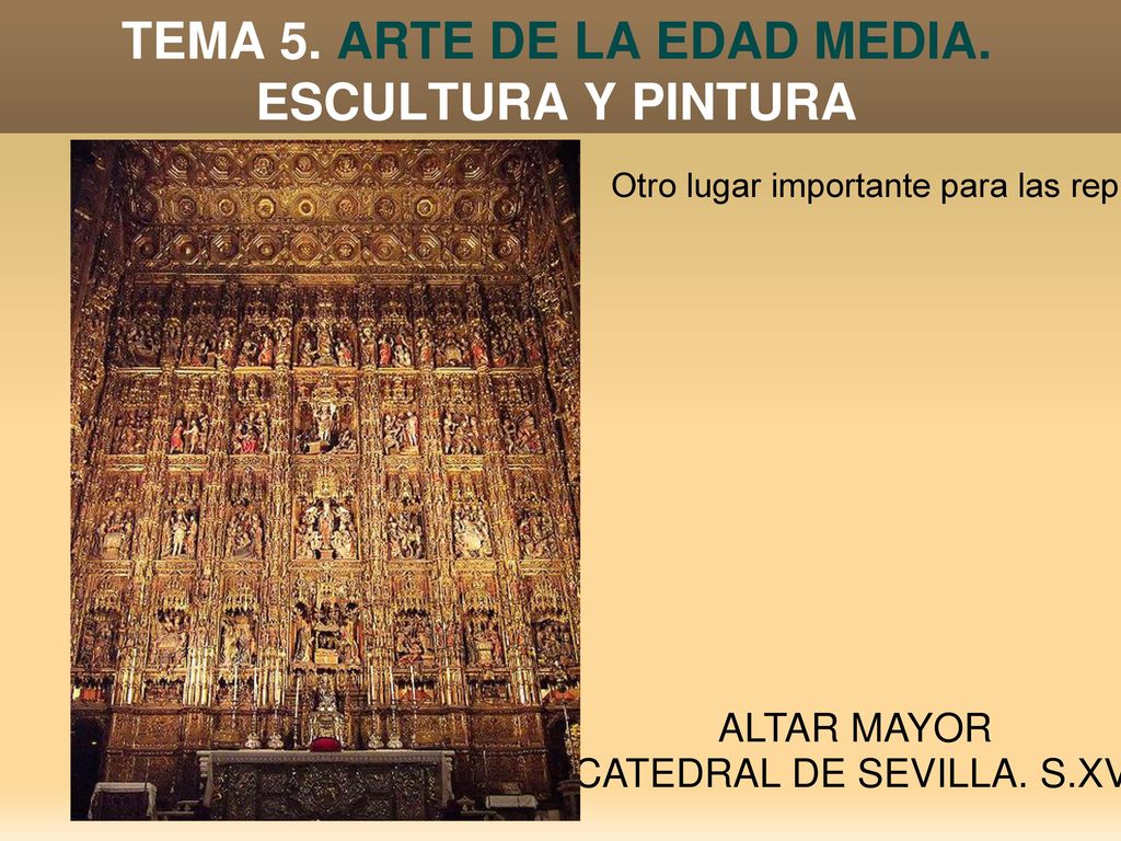 TEMA 5. ARTE DE LA EDAD MEDIA. ESCULTURA Y PINTURA