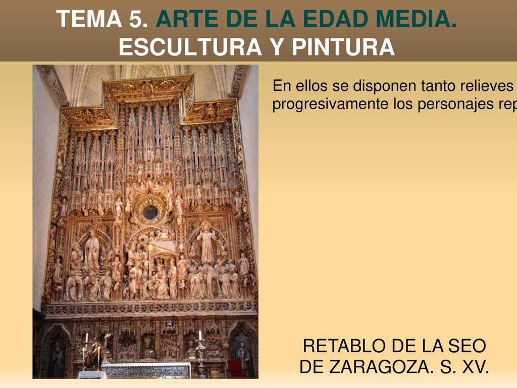 TEMA 5. ARTE DE LA EDAD MEDIA. ESCULTURA Y PINTURA
