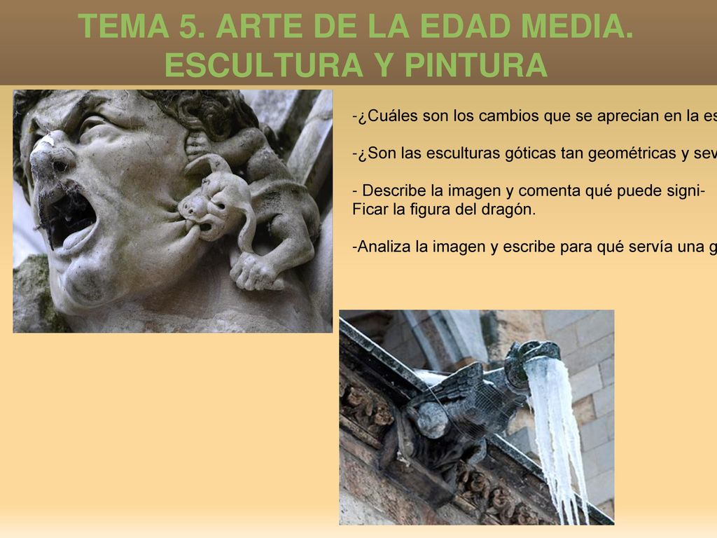 TEMA 5. ARTE DE LA EDAD MEDIA. ESCULTURA Y PINTURA