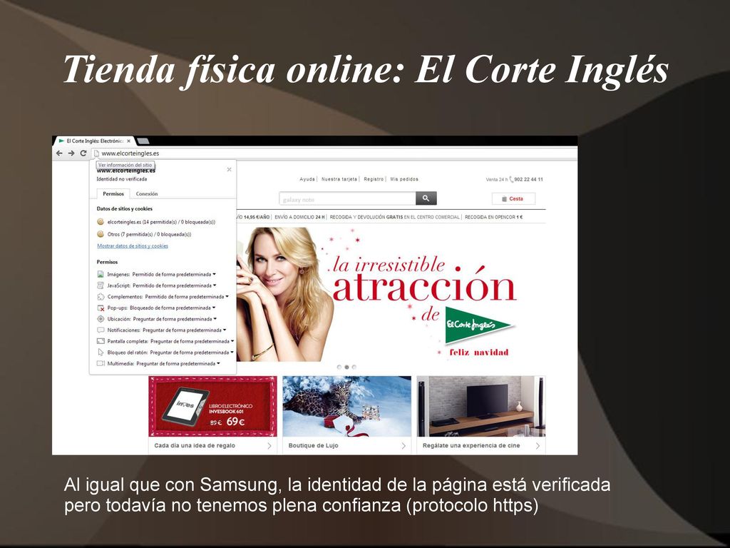 Tienda física online: El Corte Inglés