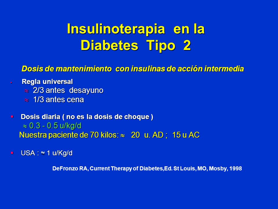 Insulinoterapia en la Diabetes Tipo 2