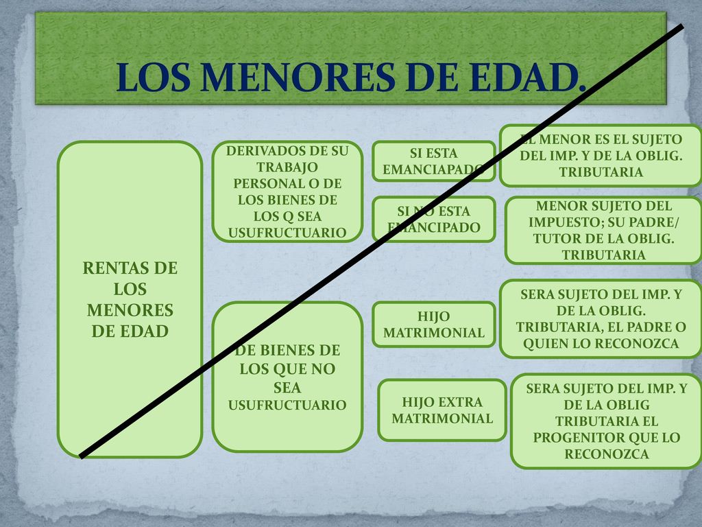 LOS MENORES DE EDAD. RENTAS DE LOS MENORES DE EDAD
