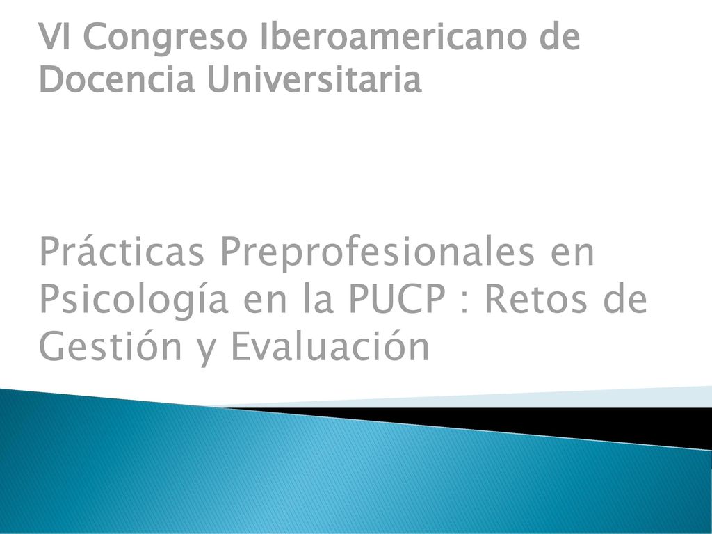 VI Congreso Iberoamericano de Docencia Universitaria