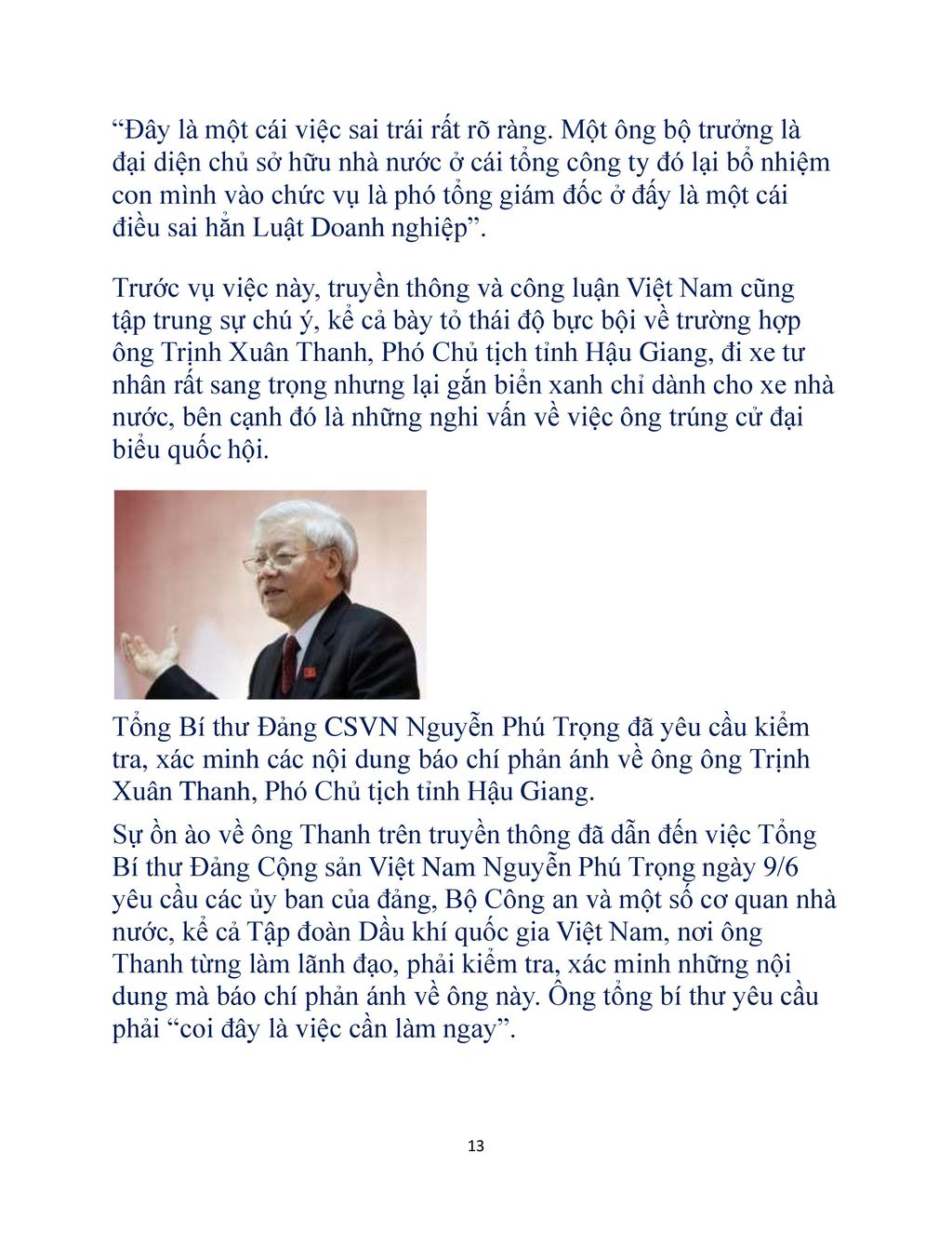 Đây là một cái việc sai trái rất rõ ràng