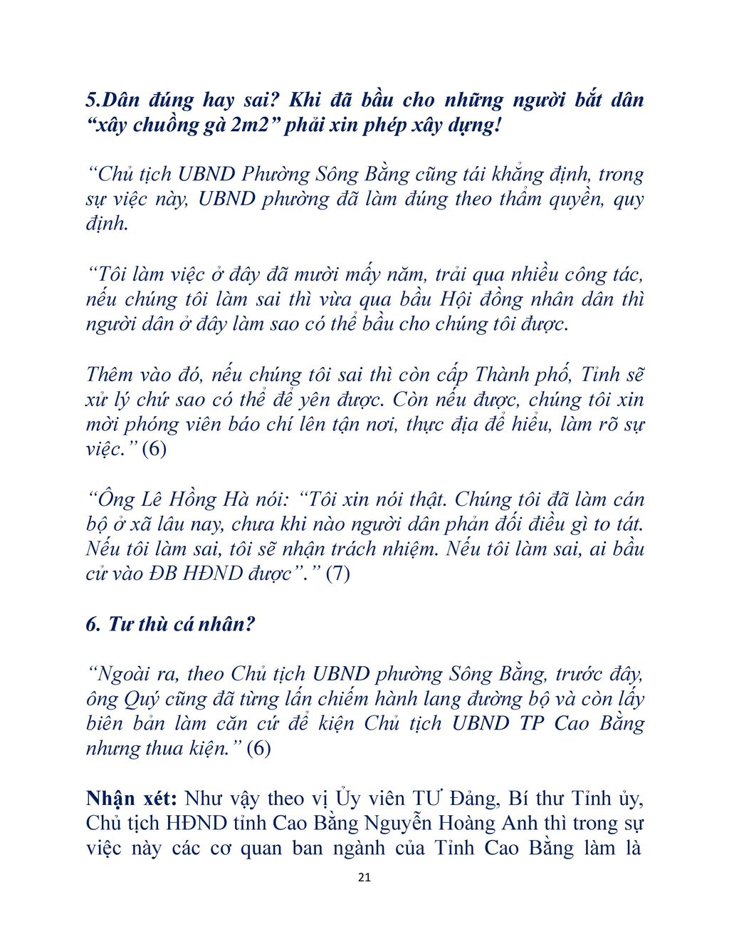 Dân đúng hay sai Khi đã bầu cho những người bắt dân xây chuồng gà 2m2 phải xin phép xây dựng!