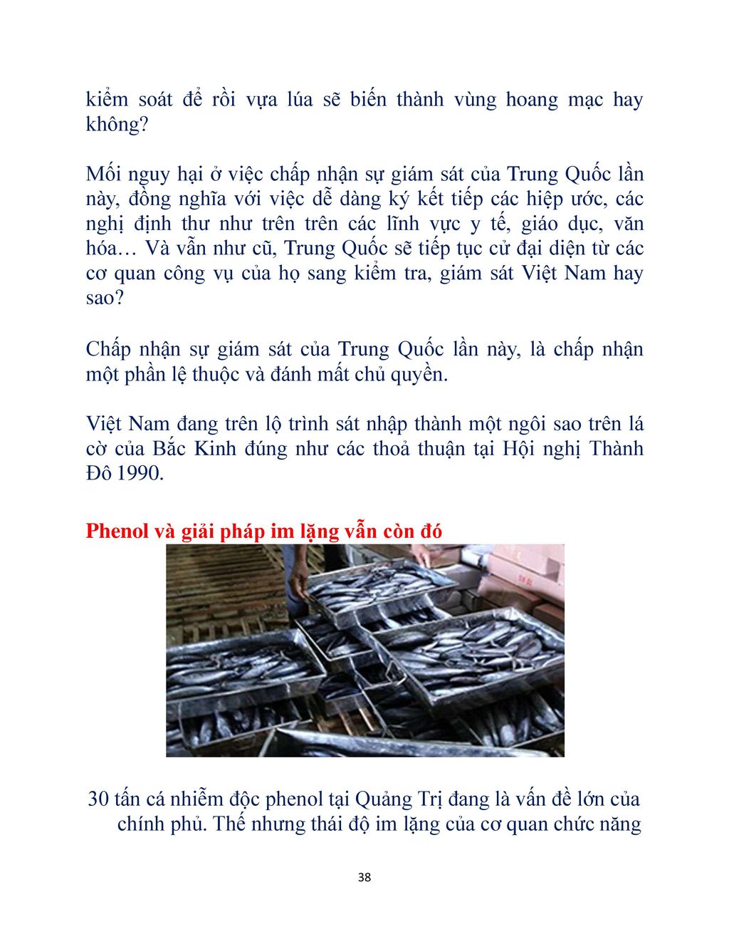 kiểm soát để rồi vựa lúa sẽ biến thành vùng hoang mạc hay không