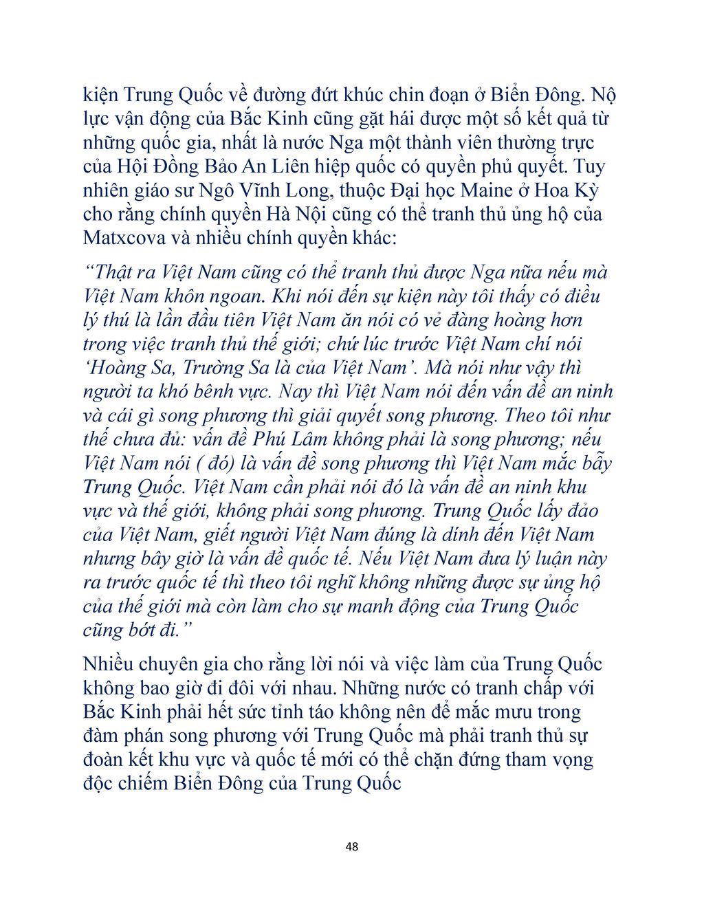 kiện Trung Quốc về đường đứt khúc chin đoạn ở Biển Đông