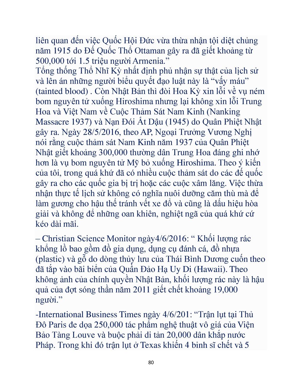 Tổng thống Thổ Nhĩ Kỳ nhất định phủ nhận sự thật của lịch sử