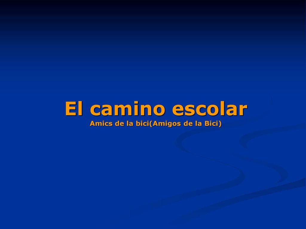 El camino escolar Amics de la bici(Amigos de la Bici)