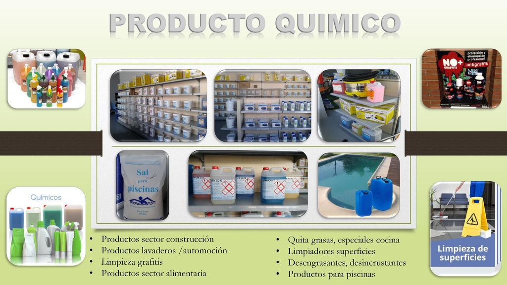 PRODUCTO QUIMICO Productos sector construcción
