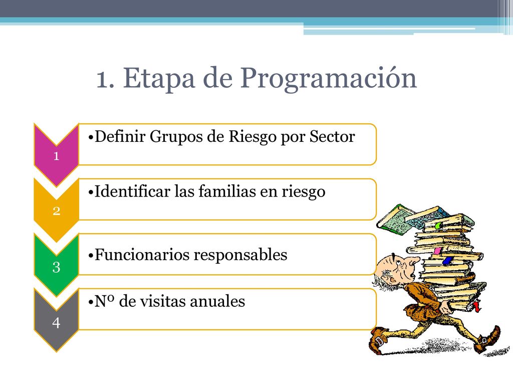 1. Etapa de Programación Definir Grupos de Riesgo por Sector