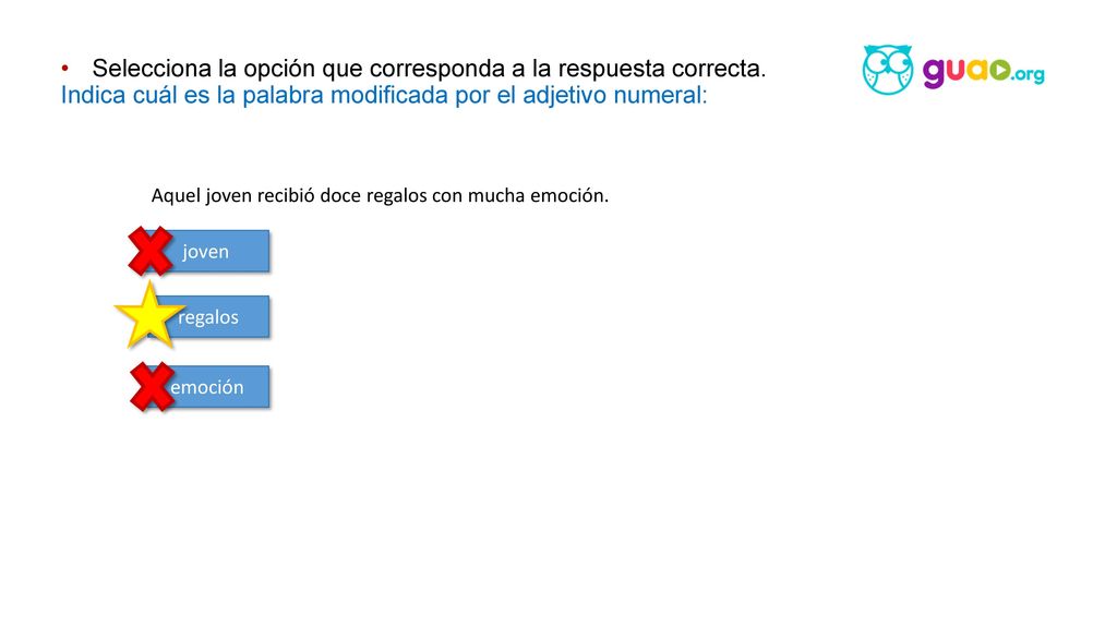 Selecciona la opción que corresponda a la respuesta correcta.
