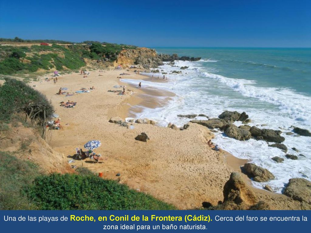 Una de las playas de Roche, en Conil de la Frontera (Cádiz)