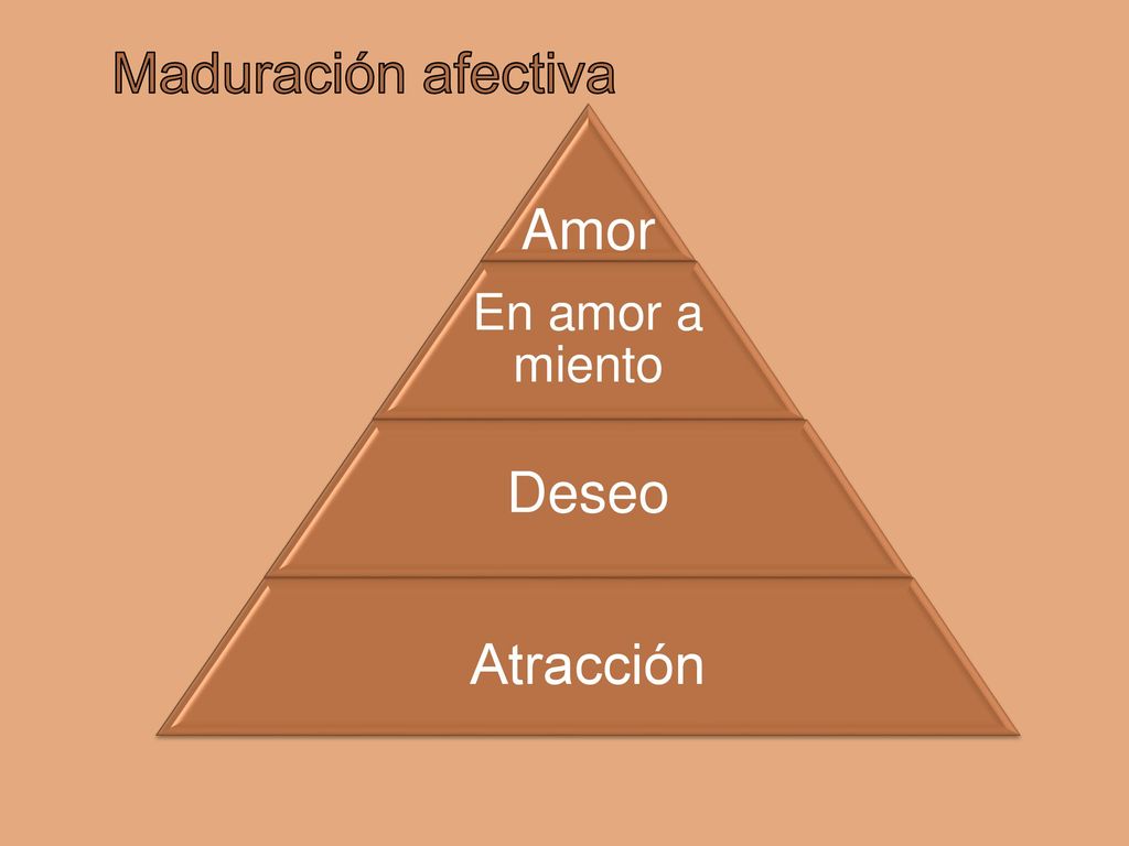 Maduración afectiva Amor En amor a miento Deseo Atracción