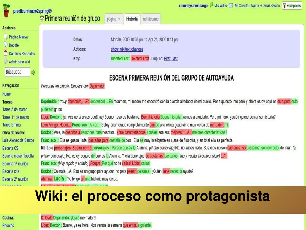 Wiki: el proceso como protagonista