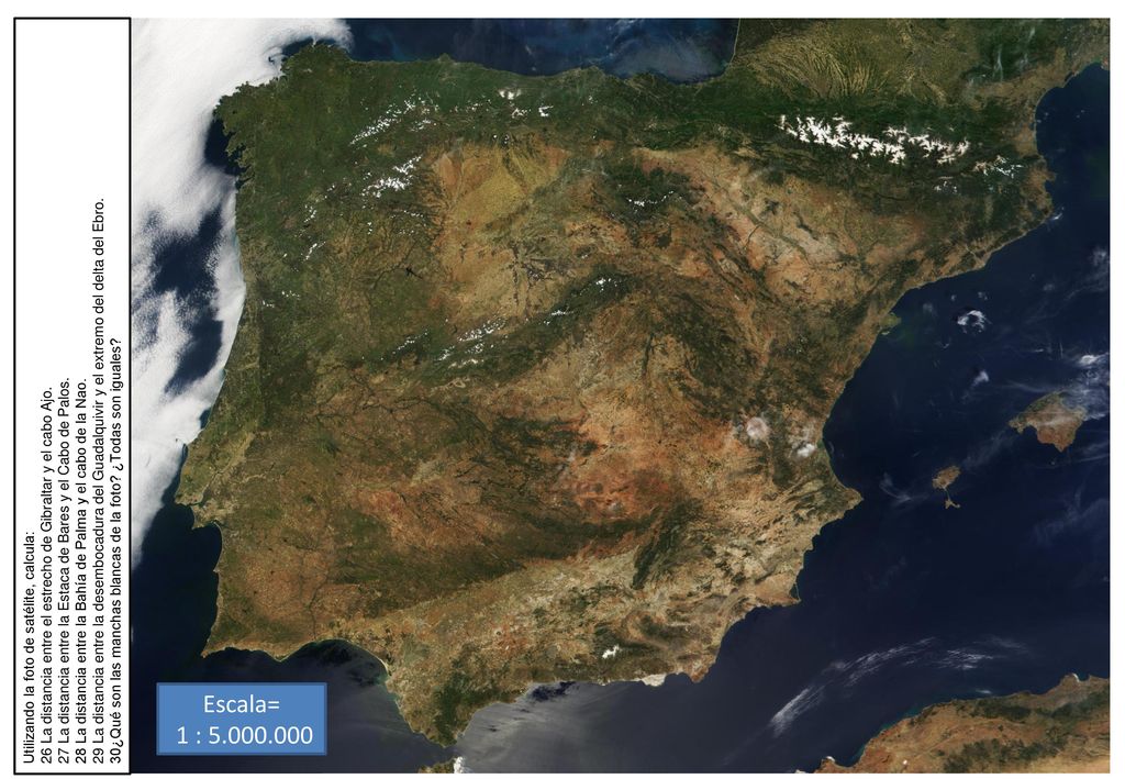 29 La distancia entre la desembocadura del Guadalquivir y el extremo del delta del Ebro.