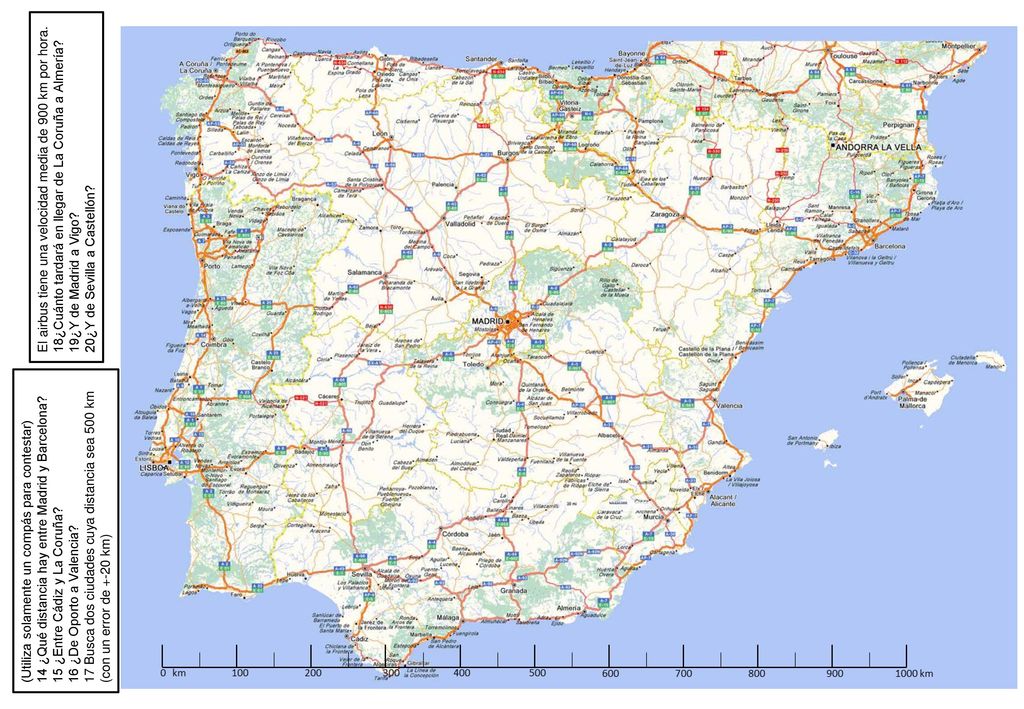 El airbus tiene una velocidad media de 900 km por hora.