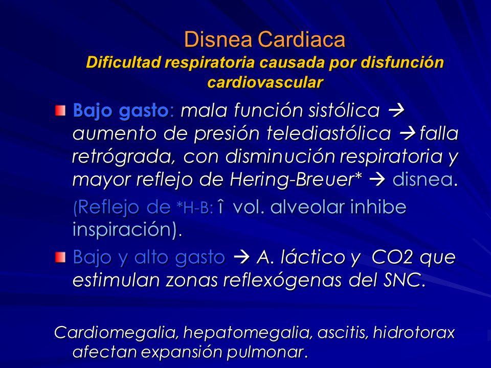 Disnea Cardiaca Dificultad respiratoria causada por disfunción cardiovascular
