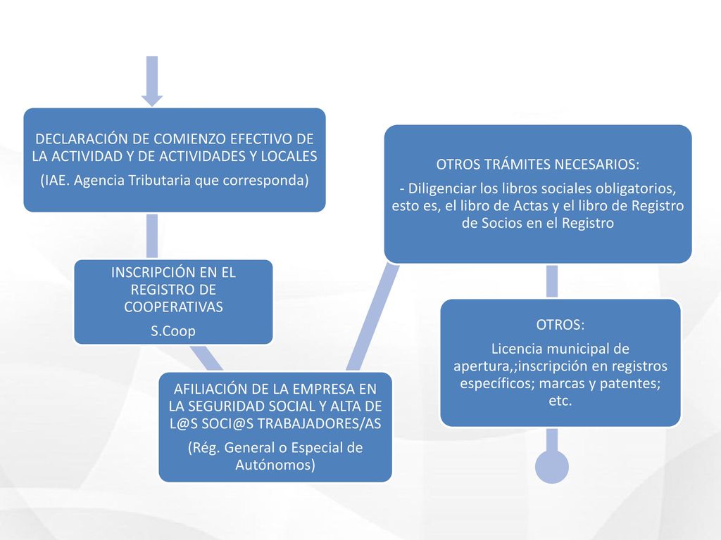 (IAE. Agencia Tributaria que corresponda) OTROS TRÁMITES NECESARIOS: