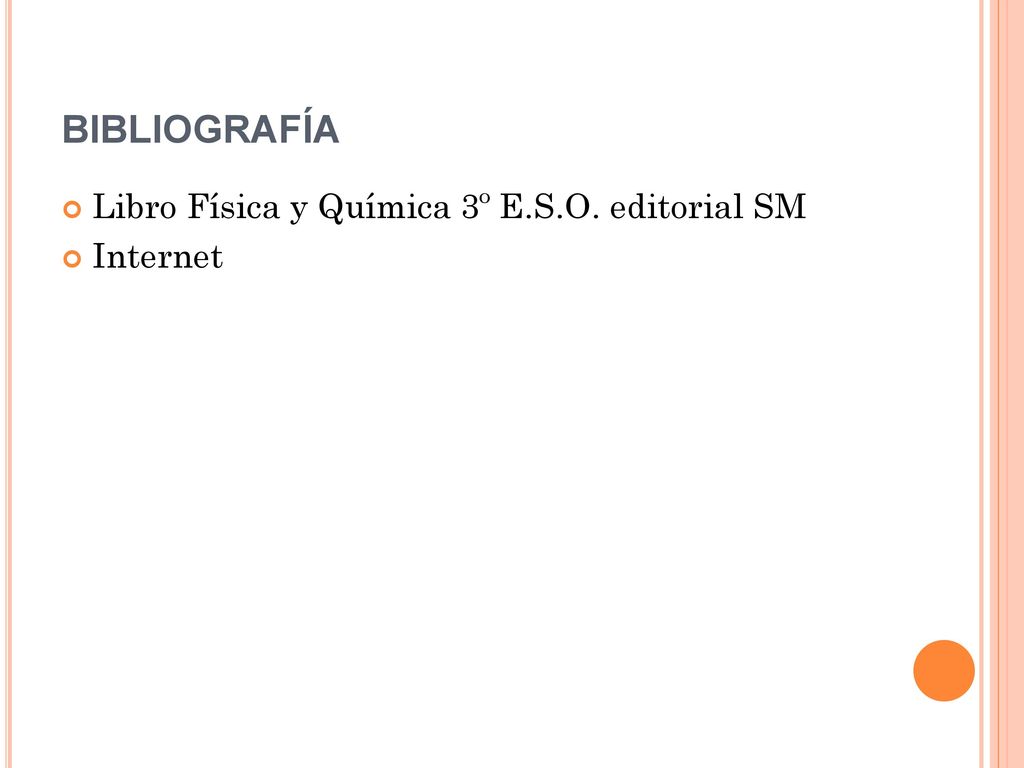 bibliografía Libro Física y Química 3º E.S.O. editorial SM Internet