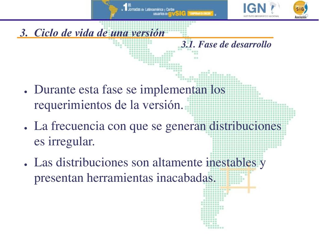 Durante esta fase se implementan los requerimientos de la versión.