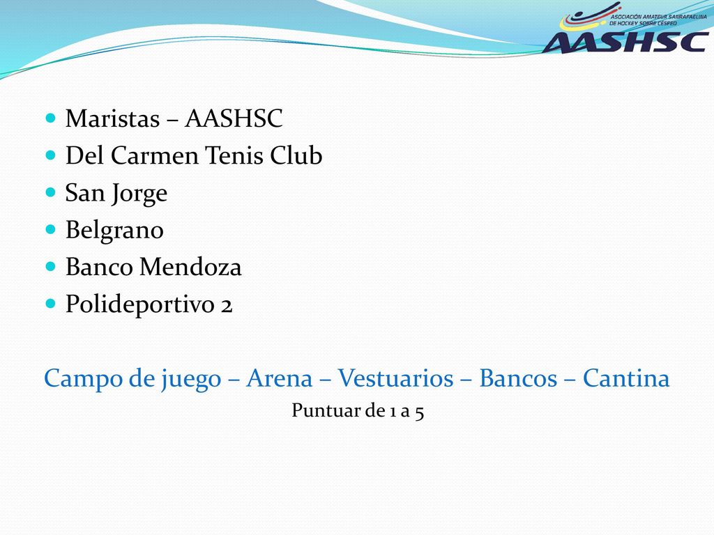 Campo de juego – Arena – Vestuarios – Bancos – Cantina