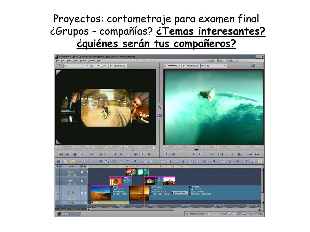 Proyectos: cortometraje para examen final ¿Grupos - compañías