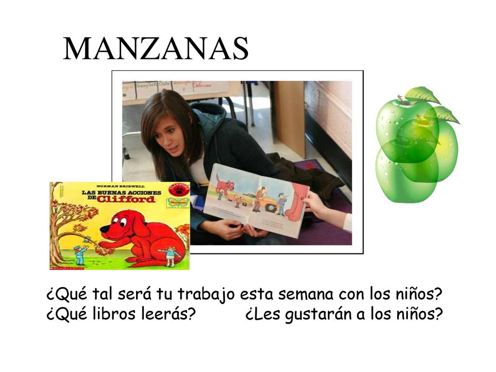 MANZANAS ¿Qué tal será tu trabajo esta semana con los niños