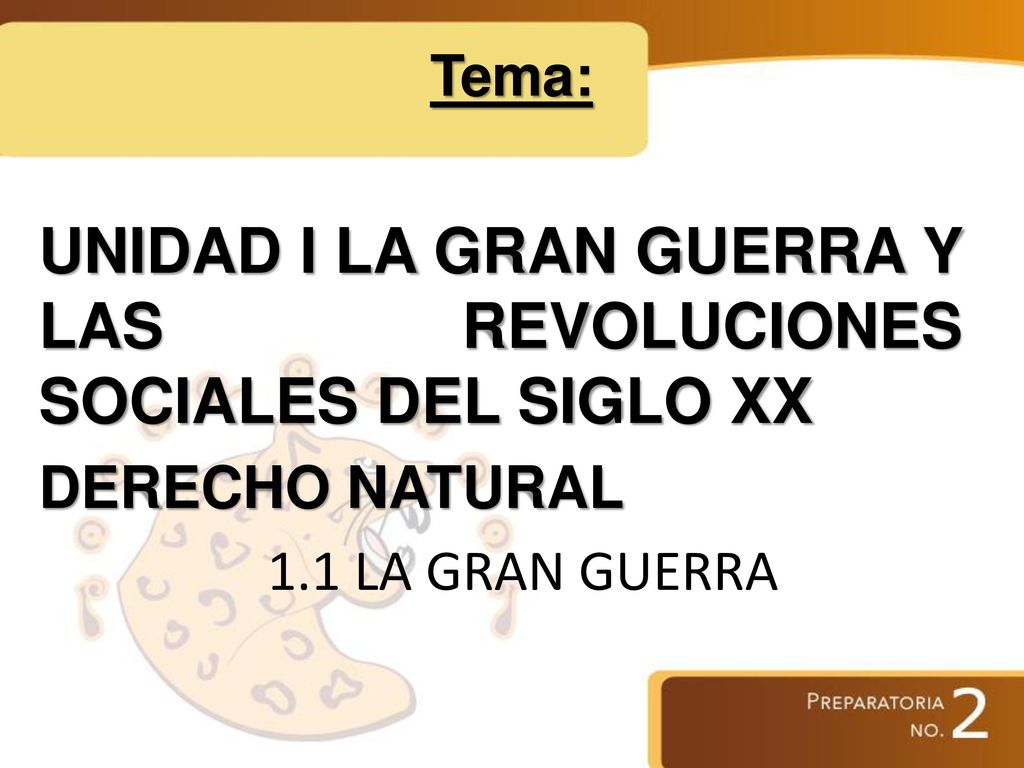 UNIDAD I LA GRAN GUERRA Y LAS REVOLUCIONES SOCIALES DEL SIGLO XX