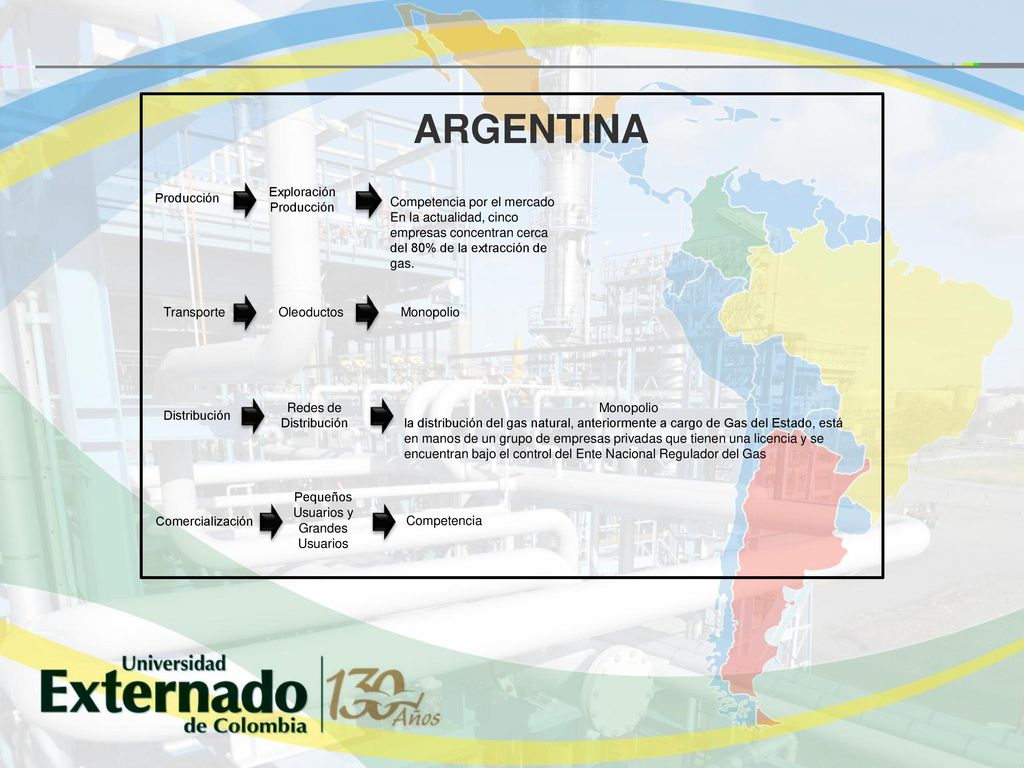 ARGENTINA Exploración Producción Producción Competencia por el mercado