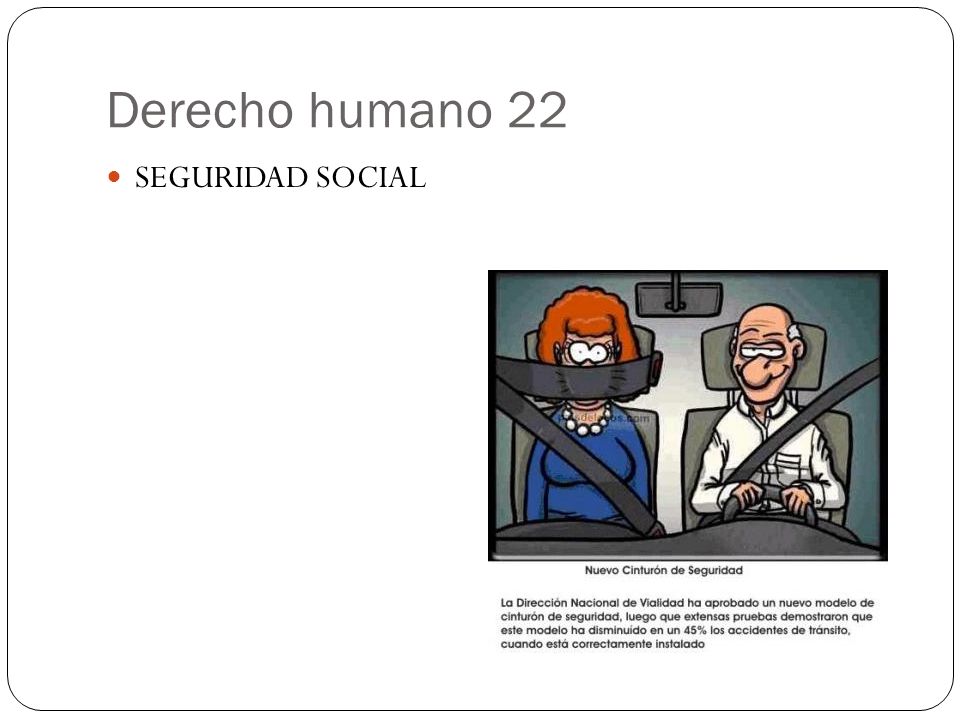 Derecho humano 22 SEGURIDAD SOCIAL
