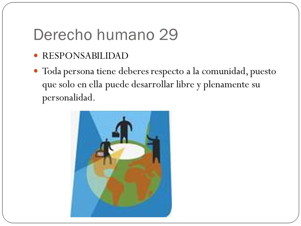 Derecho humano 29 RESPONSABILIDAD