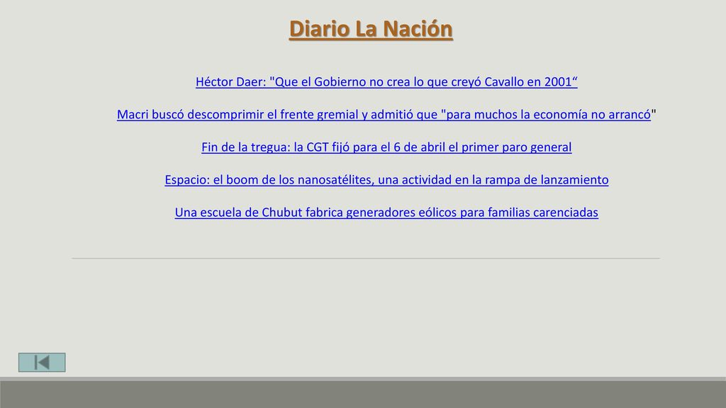Héctor Daer: Que el Gobierno no crea lo que creyó Cavallo en 2001