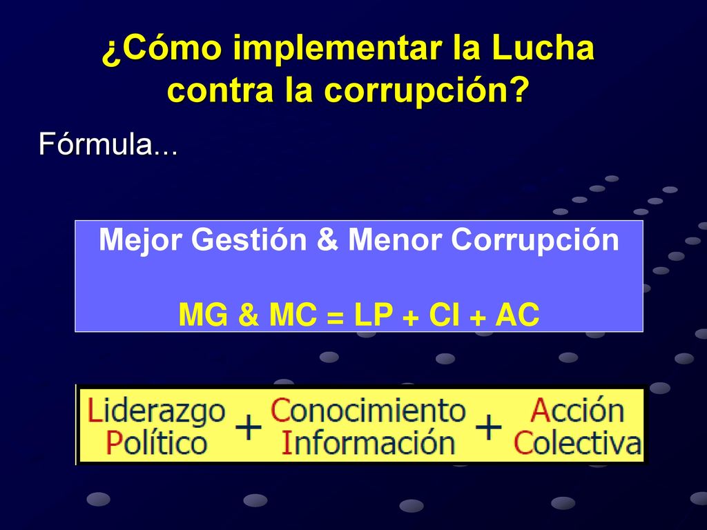 ¿Cómo implementar la Lucha contra la corrupción