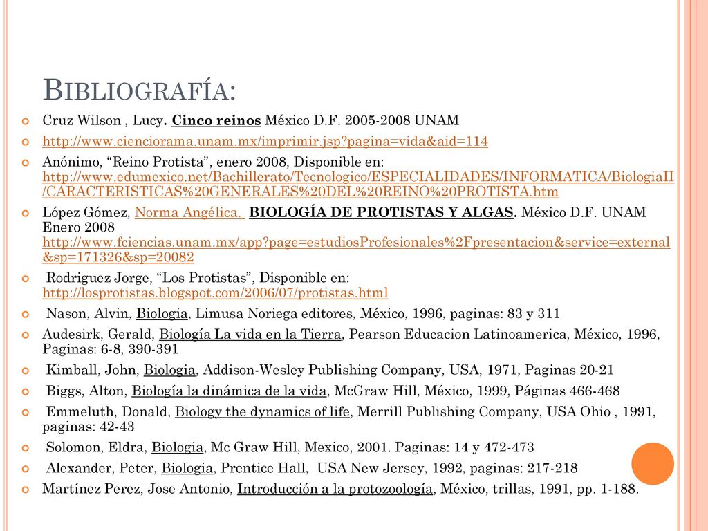 Bibliografía: Cruz Wilson , Lucy. Cinco reinos México D.F UNAM.   pagina=vida&aid=114.