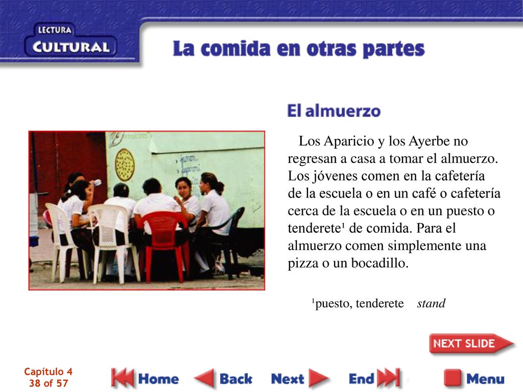 Los Aparicio y los Ayerbe no regresan a casa a tomar el almuerzo