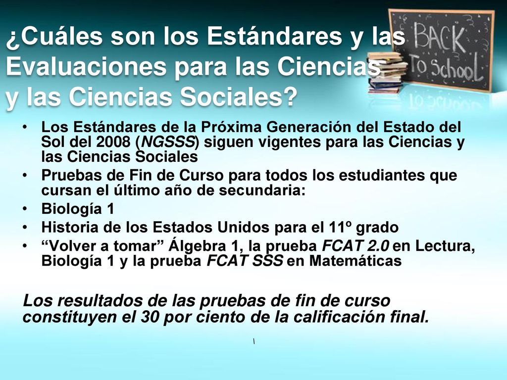 ¿Cuáles son los Estándares y las Evaluaciones para las Ciencias y las Ciencias Sociales