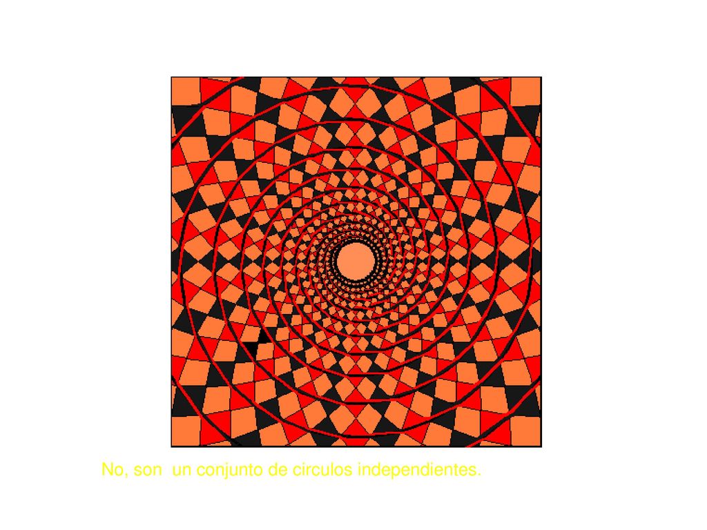 Esto es una espiral No, son un conjunto de circulos independientes.