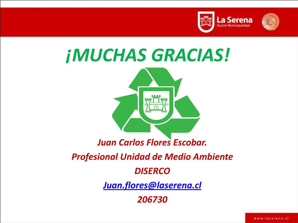 Juan Carlos Flores Escobar. Profesional Unidad de Medio Ambiente