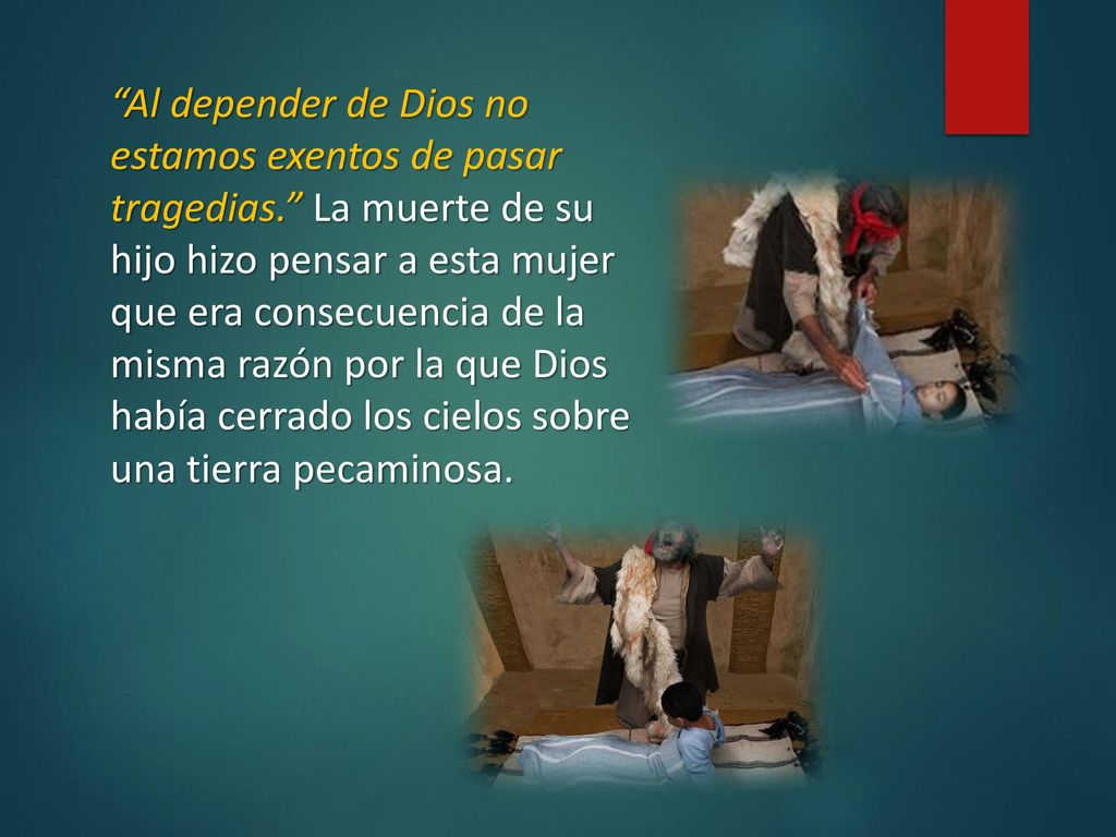 Al depender de Dios no estamos exentos de pasar tragedias